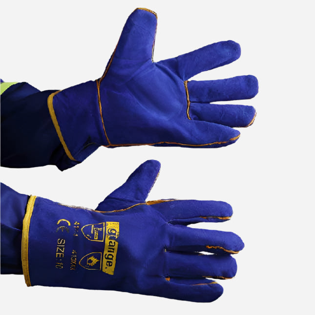 GRANGE BLUE LINED LEATHER GLOVE - WRIST LENGTH - Procon Marketing (Pty) Ltd