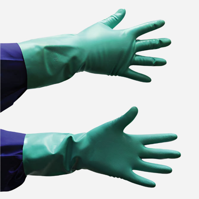 GRANGE TEXTURED NITRILE CHEMICAL GLOVE - GREEN 30CM - Procon Marketing (Pty) Ltd
