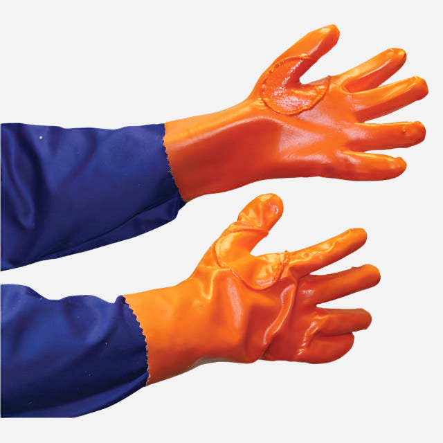 GRANGE PVC MEDIUM WEIGHT REINFORCED GLOVE - ORANGE 27CM - Procon Marketing (Pty) Ltd
