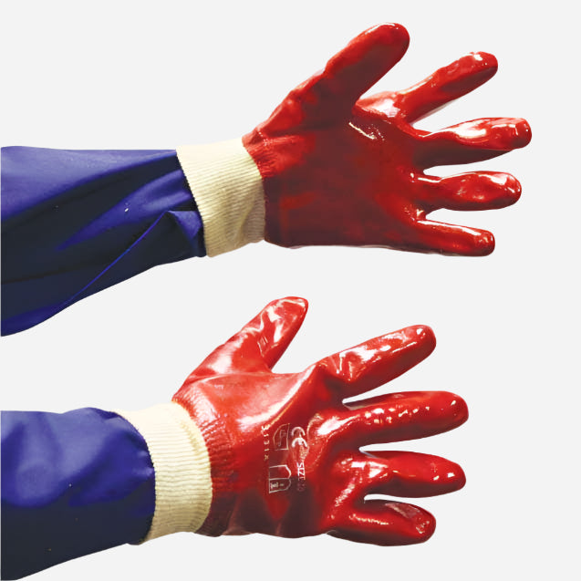 GRANGE PVC MEDIUM WEIGHT GLOVE - RED KNITWRIST - Procon Marketing (Pty) Ltd