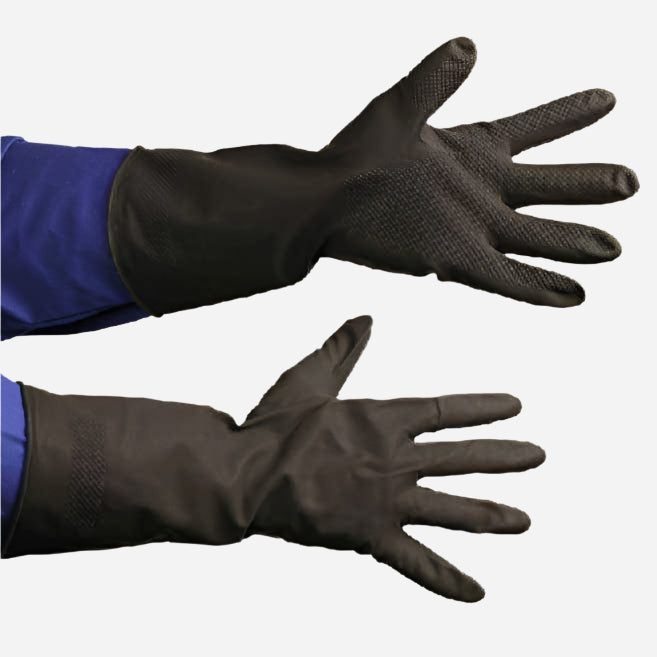 GRANGE TEXTURED NITRILE CHEMICAL GLOVE - BLACK 30CM - Procon Marketing (Pty) Ltd