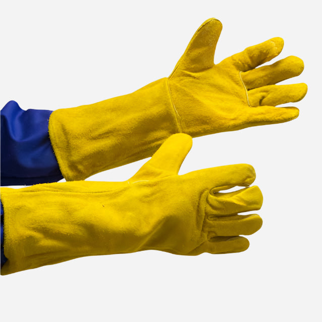 GRANGE YELLOW LINED LEATHER GLOVE - ELBOW LENGTH - Procon Marketing (Pty) Ltd
