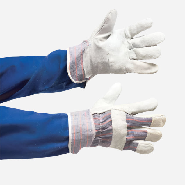 GRANGE CANDY-STRIPE CHROME LEATHER GLOVE - WRIST LENGTH - Procon Marketing (Pty) Ltd