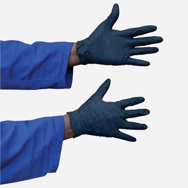 GRANGE DISPOSABLE NITRILE EXAMINATION GLOVE - NAVY NON-POWDERED - Procon Marketing (Pty) Ltd