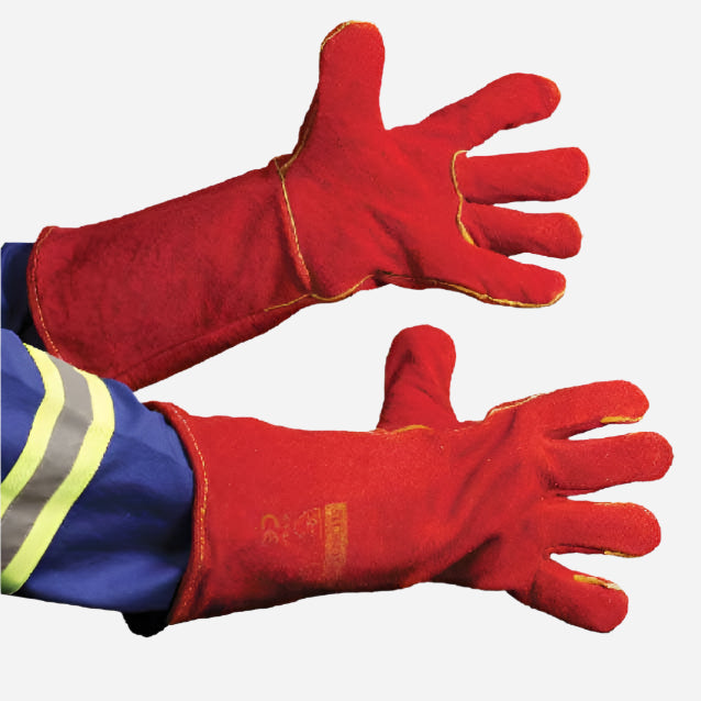 GRANGE RED HEAT LEATHER GLOVE - ELBOW LENGTH - Procon Marketing (Pty) Ltd