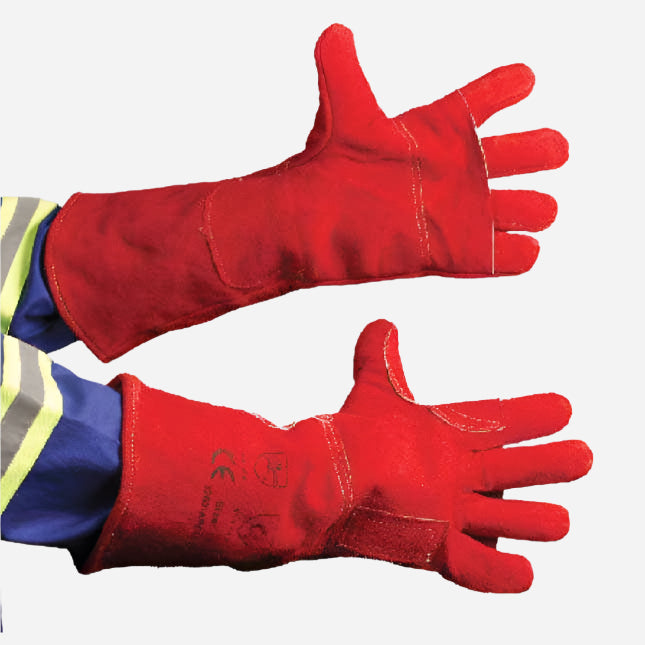 GRANGE SUPERIOR RED HEAT LEATHER GLOVE - ELBOW LENGTH - Procon Marketing (Pty) Ltd