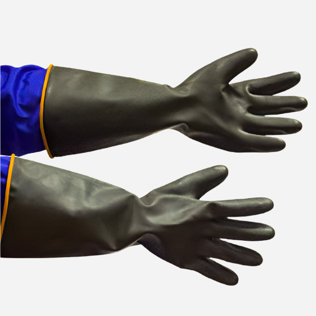 GRANGE SMOOTH RUBBER CHEMICAL GLOVE - BLACK 40CM - Procon Marketing (Pty) Ltd