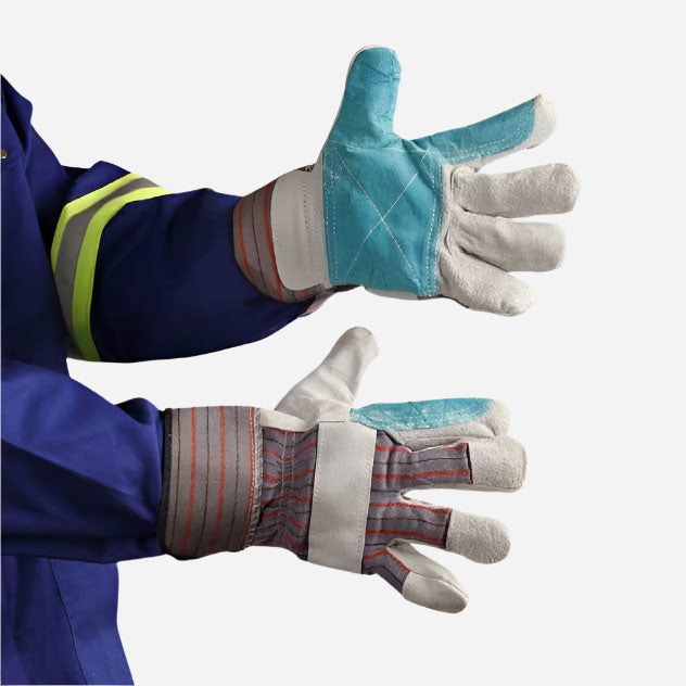 GRANGE SUPERIOR CANDY-STRIPE CHROME LEATHER GLOVE - WRIST LENGTH - Procon Marketing (Pty) Ltd